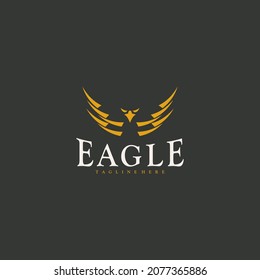 Simple Eagle logo. Vector illustration design template