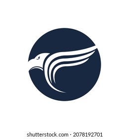 simple eagle logo vector illustration design template - vector