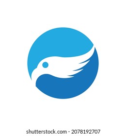 simple eagle logo vector illustration design template - vector