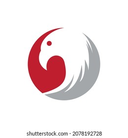 simple eagle logo vector illustration design template - vector