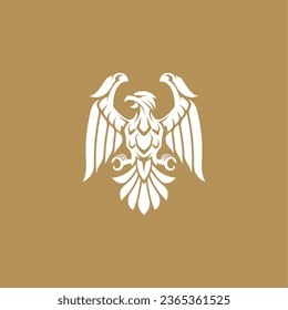 simple eagle logo with wings