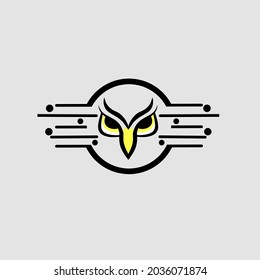 Simple eagle mascot illustration vector design
