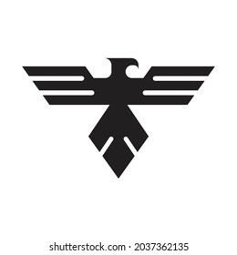 Simple Eagle Silhouette Logo Vector Stock Vector (Royalty Free ...