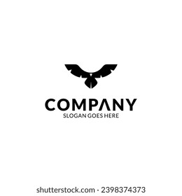 Simple eagle wing logo vector icon