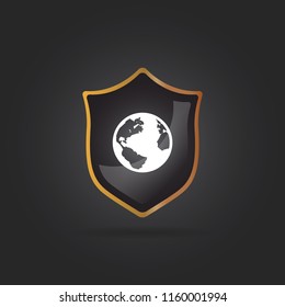 simple earth icon