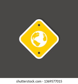 simple earth icon