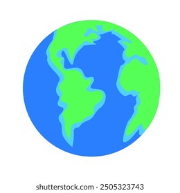 Simple earth illustration image without background. Suitable for world day poster material