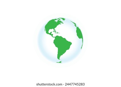 Simple earth vector illustration. Globe, world, earth icon. 
