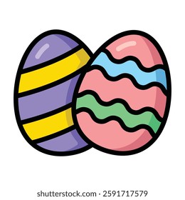 Simple Easter Day colorful icon. The icon can be used for websites, print templates, presentation templates, illustrations, etc	