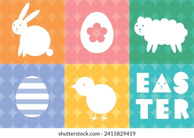 simple easter design in vectors