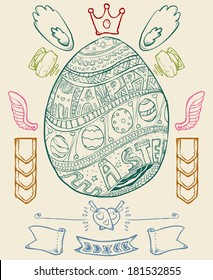 Simple Easter egg decoration