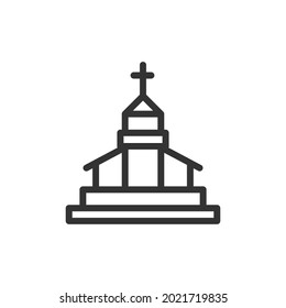 Simple easter line icon. Premium symbol in stroke style. Design of easter icon. Vector illustration.