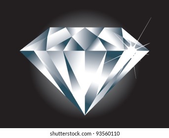 Simple Easy Edit Vector Diamond Diamond Stock Vector (Royalty Free ...