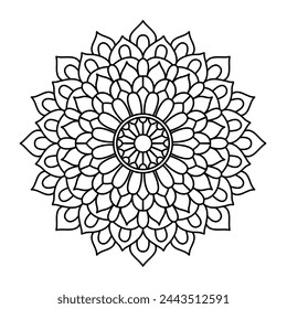 simple and easy mandala art for mehendi design
