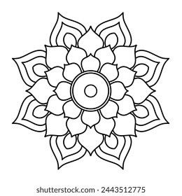 simple and easy mandala art for mehendi design, mandala design
