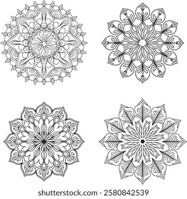 simple and easy mandala art for mehendi design, mandala design for henna design (6)