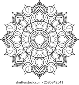 simple and easy mandala art for mehendi design, mandala design for henna design (6)