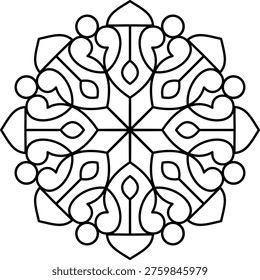 Mandala simple y fácil