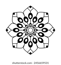 simple and easy mandala design, yoga logo design and henna design, simple mandala art
