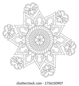 The Simple Easy Mandalas Coloring Book for seniors and all ages