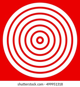 Simple easy to print target mark with bullseye