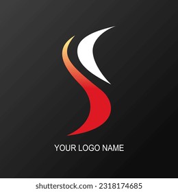 simple and easy to remember logo with red and white color composition