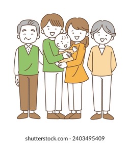 simple and easy -to -use illustration. vector data that is easy to edit color.