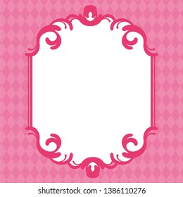 Simple and easy to use antique style frame design material in vector format