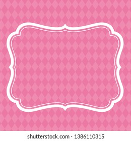 Simple and easy to use antique style frame design material in vector format