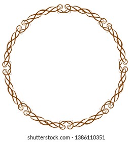 Simple and easy to use antique style frame design material in vector format
