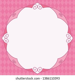 Simple and easy to use antique style frame design material in vector format