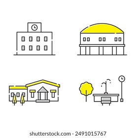 Simple and easy to use building icon set