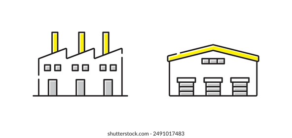 Conjunto de iconos de construcción simple y fácil de usar