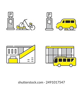 Simple and easy to use building icon set