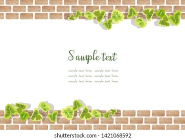 Simple and easy to use natural brick frame