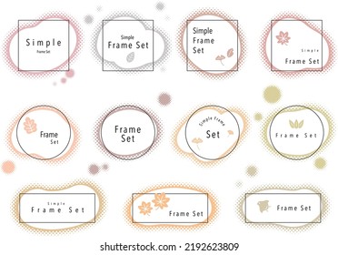 Simple and Easy,Title Design Frame Set