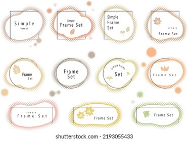 Simple and Easy,Title Design Frame Set