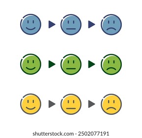 Un conjunto de iconos faciales simple y fácil de usar.