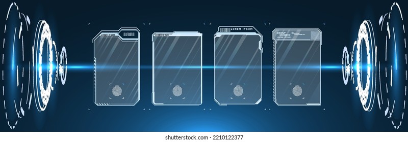 Simple and easy-to-use frame set. Callouts titles. Callout bar labels, information call box bars and modern digital info. Tech digital info boxes hud templates. Futuristic advertising communication