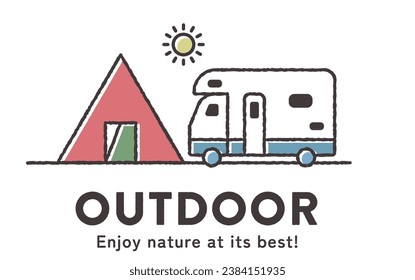 Simple, easy-to-use icons for camping and outdoor activities.