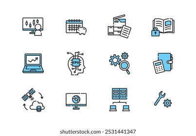 Simple and easy-to-use icons that can be used in cram schools and educational settings