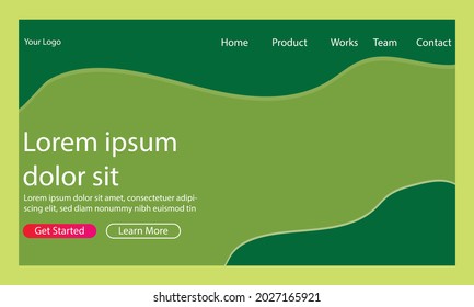 Simple and easy-to-use landing page template design