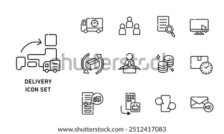 A simple and easy-to-use mail order icon set.