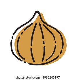 Ilustración de cebolla simple y fácil de usar