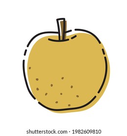 Simple and easy-to-use pear illustration