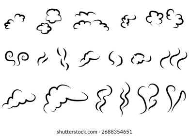 Einfaches und einfach zu bedienendes Dampfleitungsmaterial (monochrom).