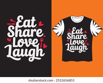 Um Simples Comer Love Laugh Tipografia Design.