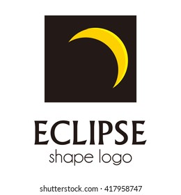 Simple eclipse round abstract vector and logo design or template beautiful business icon of company identity symbol concept
