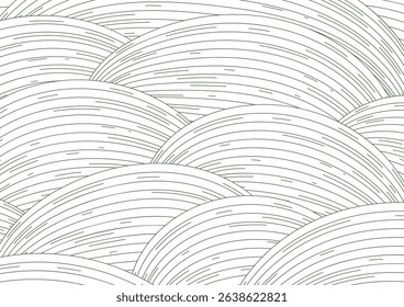 Simple Eco Bio Natural Wavy Lined Vector Background