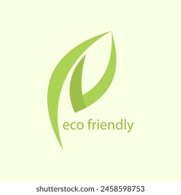 simple eco friendly logo sign icon symbol nature leaf ecology